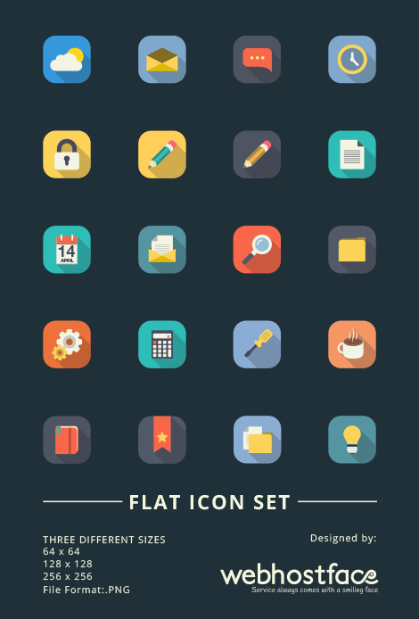 LONG SHADOW LOVE: FREE ICON SET
